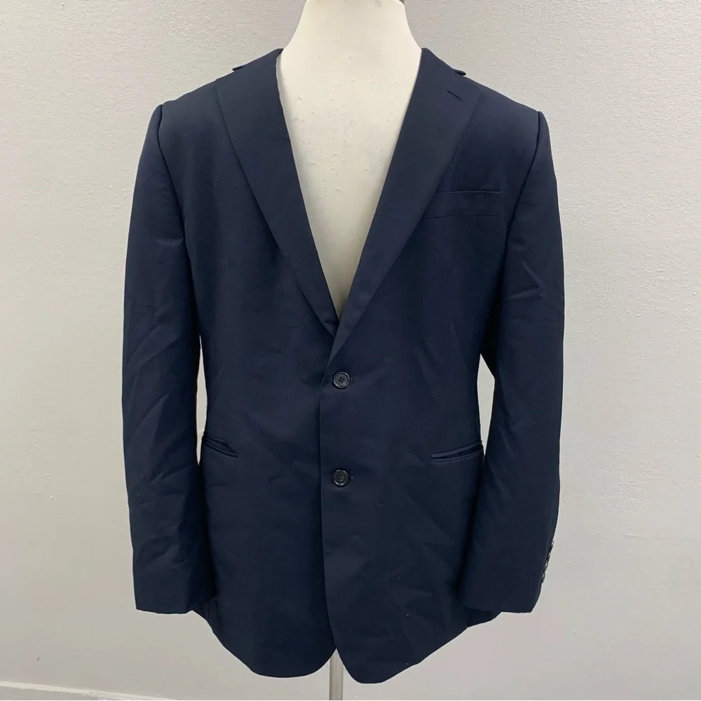 Stafford Navy Two-Button Men's Blazer